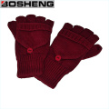 Gants tricotés sans doigts avec housse Mitten